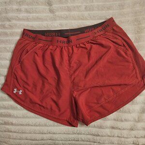Womens Under Armour Run Loose Fit Heatgear shorts size XL